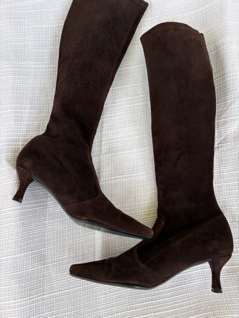 Stuart Weitzman Dark Brown Suede Over-the-Knee Boots